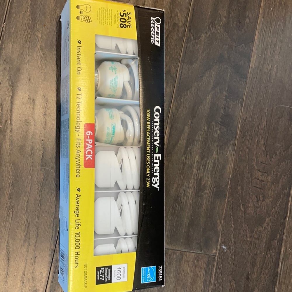 Feit electric light bulb 6 pack